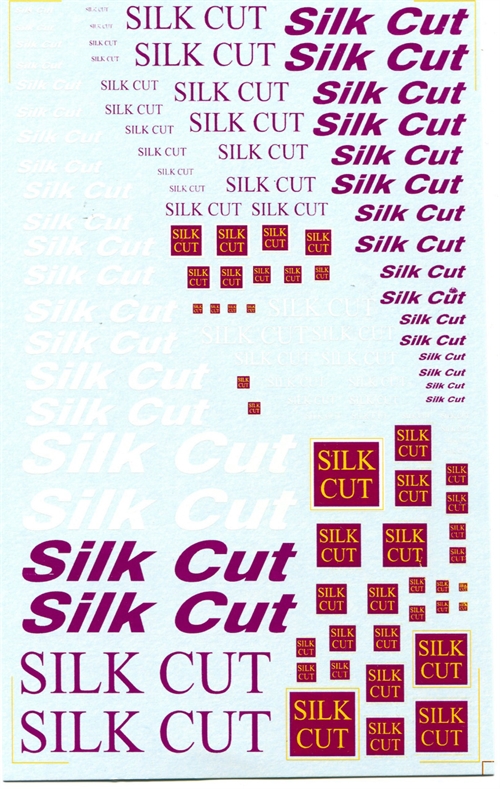 DMC Decals SP-093 Silk Cut sponsordecals 1/24 - 1/32 - 1/43