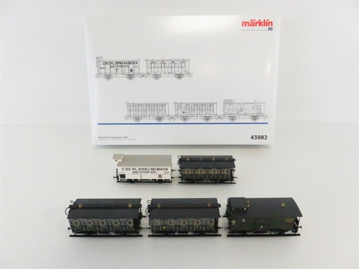 Märklin 43982 bayerske passagertog omkring 1880 K.Bay.Sts.B. "Sauerlach"
