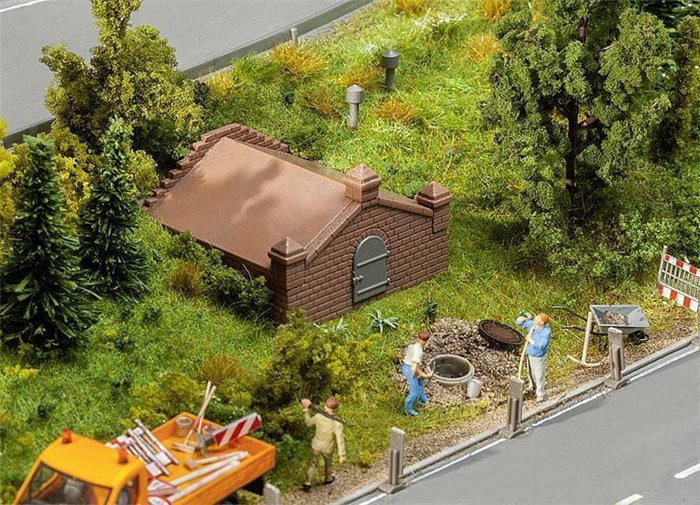 Faller 180387 Kildevandshus og fontæne beskyttere, ep I, H0 