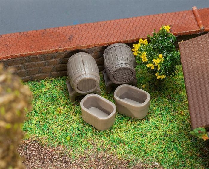 Faller 272912 4 tønder og 4 kar, ep I, SPOR N, 