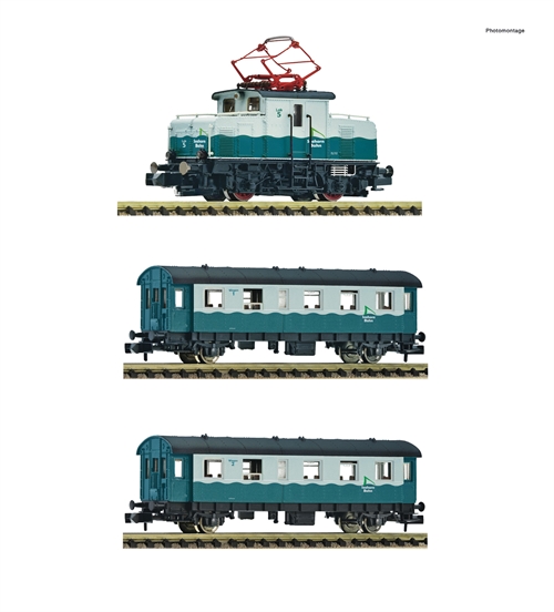 Fleischmann 5570001 3-delt sæt: Rack-and-pinion jernbane, privat jernbane ep III-IV, KOMMENDE NYHED 2024