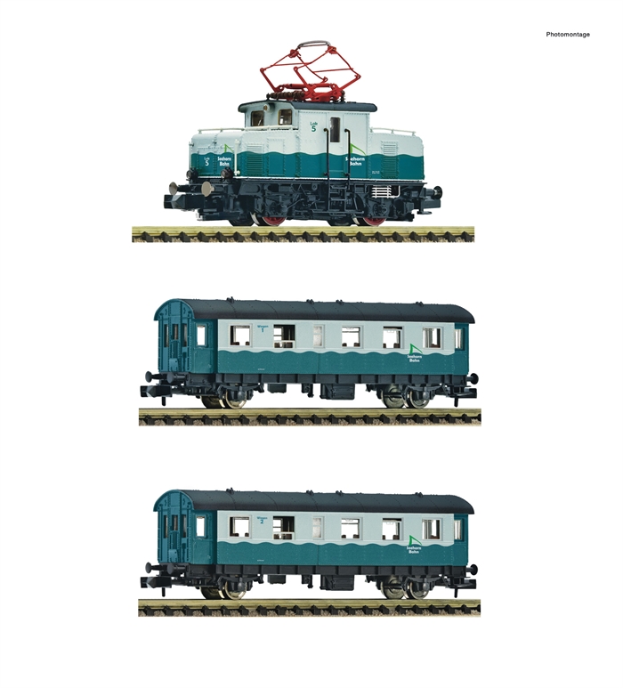 Fleischmann 5570001 3-delt sæt: Rack-and-pinion jernbane, privat jernbane ep III-IV