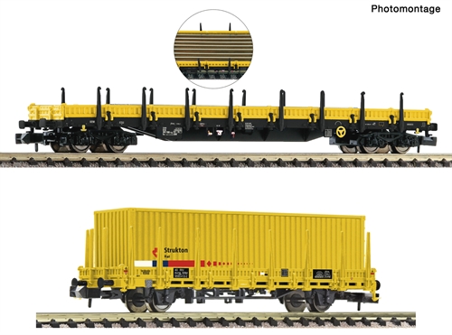 Fleischmann 880908 2-delt sæt: Stavevogne, Strukton Rail ep VI, KOMMENDE NYHED 2024