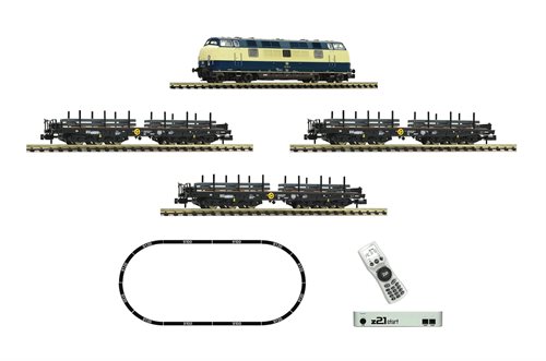 Fleischmann 931902 - z21 start Digitalset: Diesellokomotive BR 221 mit Güterzug, DB