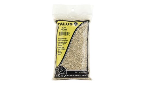 Woodland Scenics C1271 Talus Medium Buff, Mellem sten, 340 gr