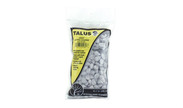 Woodland Scenics C1281 Extra Coarse Gray Talus, Ekstra store sten, 340 gr