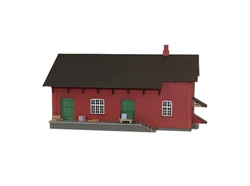 Hobbytrade 87245 Pakhus i røde sten, Laserskåret, H0, 