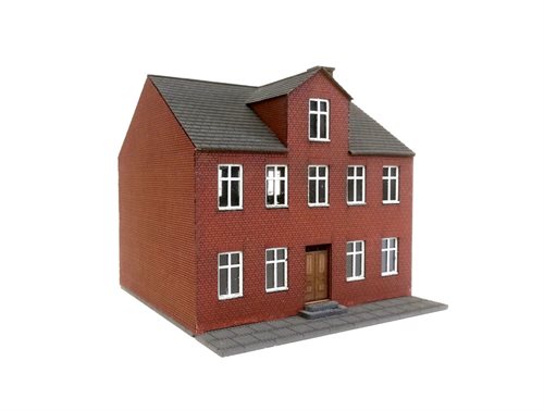 Hobbytrade 87227 Rødt byhus med kvist, H0