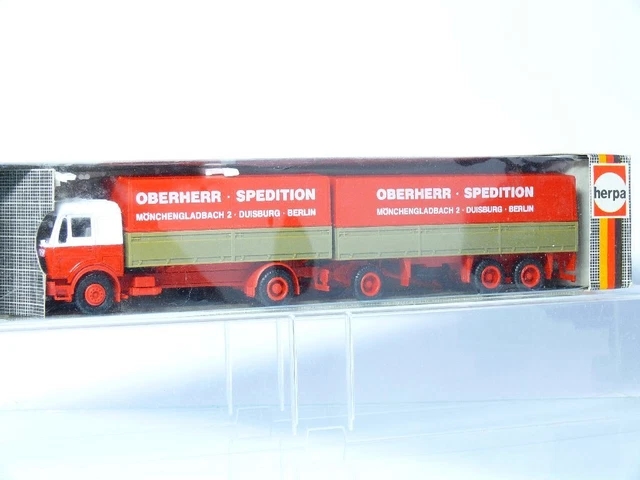 Herpa 811867 Mercedes Benz Forvogn-hænger, Oberherr Spedition, H0