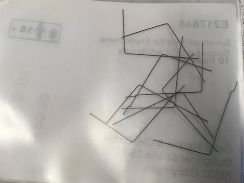 Märklin E217848 vognfjedre 0,3 mm, 10 stk pr pakke