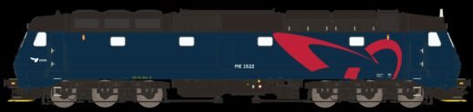 McK 0122DCS  DSB ME 1522 Blå, TRIT, men uden greenspeed, højt placerede numre, passer til blå Bn-stamme KOMMENDE NYHED 2023