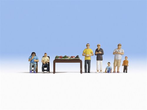 Noch 15596 Modeljernbanebyggere med syv figurer og bane, H0