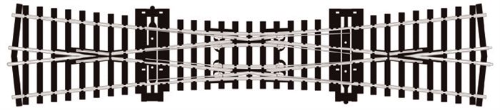 Peco SL 190 Dobbelt krydsspor, insulfrog, code 75, H0 