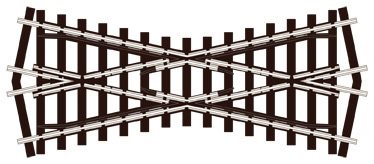 Peco SL-E 193 Kort krydsspor, code 75, H0 