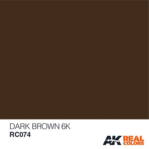AKRC074 Mørk brun 6K, 10 ML