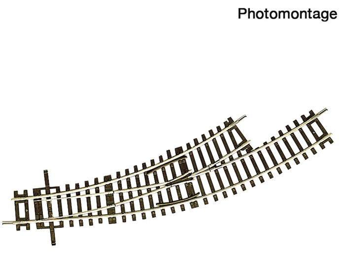 Roco 42466 Buet  sporskifte, Venstre BWI2/3