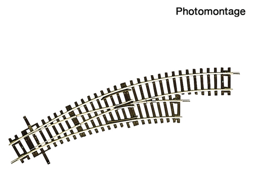 Roco 42467 Buet sporskifte, højre BWr2/3, H0