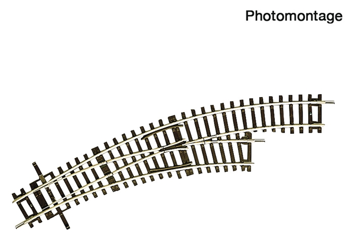 Roco 42467 Buet sporskifte, højre BWr2/3, H0