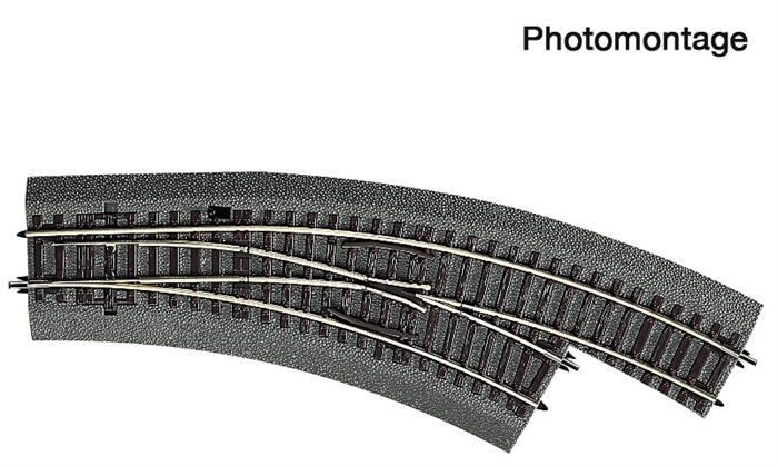 Roco 42561 Buet sporkifte, højre BWr2/3, H0