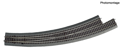 Roco 42566 Buet sporskifte, venstre BWI9/10, H0