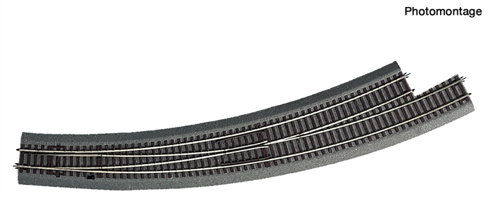 Roco 42566 Buet sporskifte, venstre BWI9/10, H0