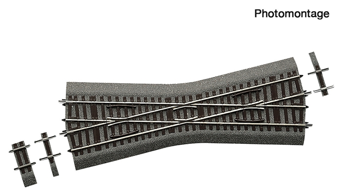 Roco 42596 K15 kryds med ballast