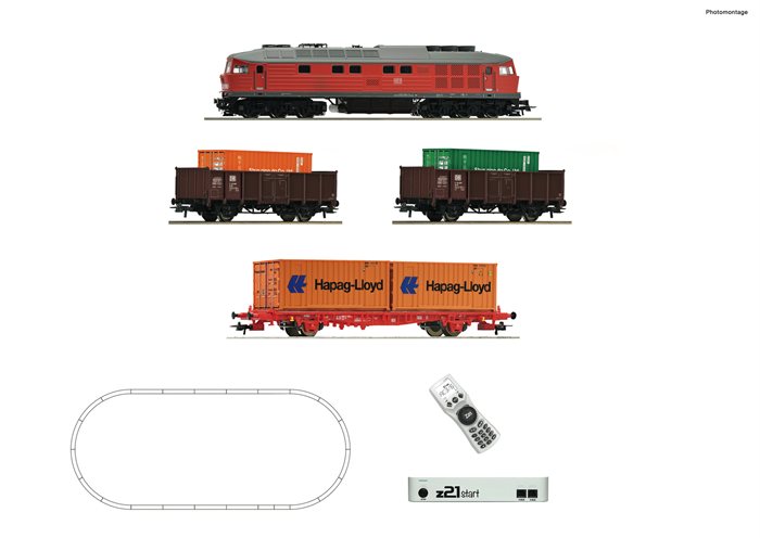 Roco 5110003 z21 start Digitalsæt: Diesellokomotiv BR 232 med godsvogne, DB AG , ep VI