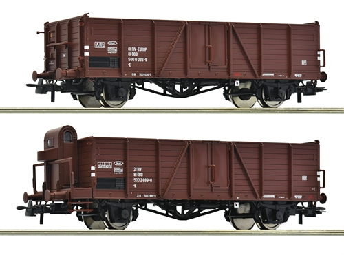 Roco 6600123 2-delt sæt: Åbne godsvogne, ÔBB, ep IV, H0