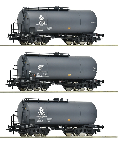 Roco 6600162 3-delt sæt: Tankvogne, VTG/DB, ep IV, H0