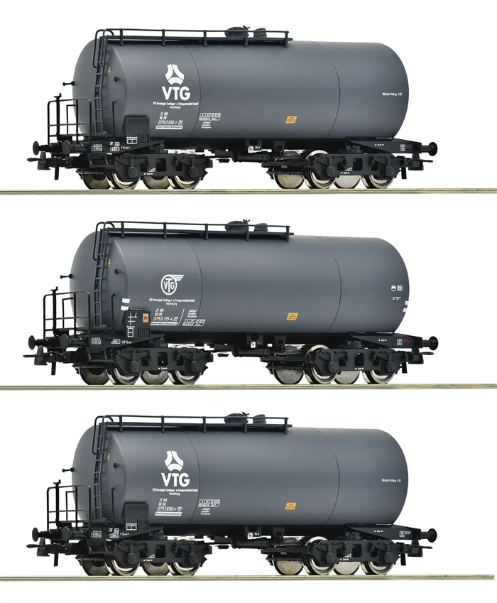 Roco 6600162 3-delt sæt: Tankvogne, VTG/DB, ep IV, H0