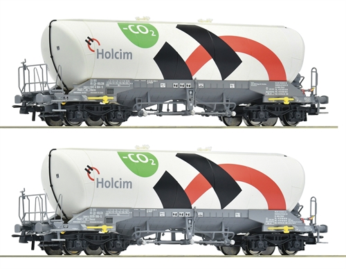 Roco 6600192 2-delt Silo-tankvognssæt, Holcim, H0
