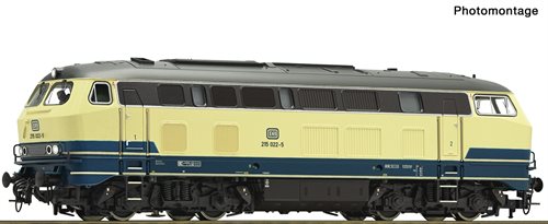 Roco 70761 Diesellokomotive BR 215, DB, ep IV, DC,  H0 KOMMENDE NYHED 2022
