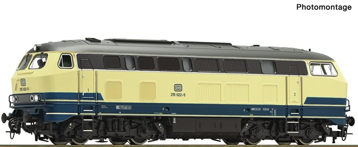 Roco 70761 Diesellokomotiv BR 215, DB, ep IV, DC,  H0 