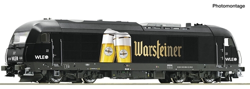 Roco 7310104 Diesellokomotiv 22 "Warsteiner", WLE. DC Sound, KOMMENDE NYHED 2026