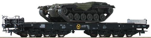 Roco 76161 2 sværgods fladvogne med M48 tanks, DB, ep IV, H0 NYHED 2017