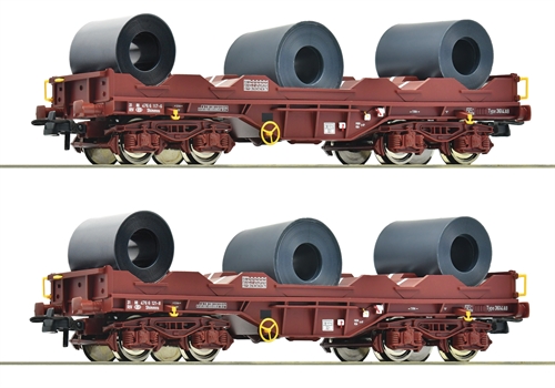 Roco 76338 2-delt sæt: Spoletransportvogne, SNCB, ep V-VI, H0