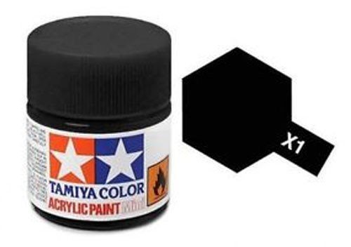 Tamiya 81501 Akryl maling, X-01, Black 10 ml