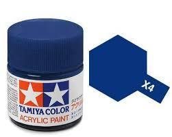 Tamiya 81504 Akryl maling, X-04, Blue, 10 ml