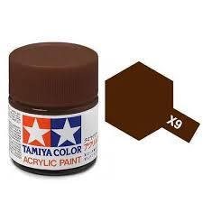 Tamiya 81509 Akryl maling, X-09, Brown, 10 ml