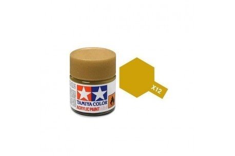 Tamiya 81512 Akryl maling, X-12, Blad guld, 10 ml