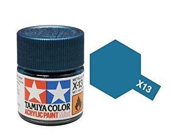 Tamiya 81513 Akryl maling, X-13, Metallic blå, 10 ml
