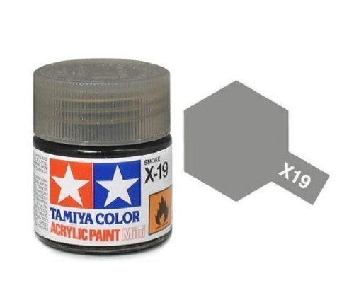 Tamiya 81519 Akryl maling, X-19, Smoke, 10 ml