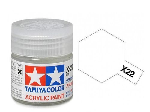 Tamiya 81522 Akryl maling, X-22, Clear, 10 ml