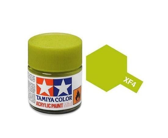 Tamiya 81704 Akryl maling, XF04, Yellow green, 10 ml