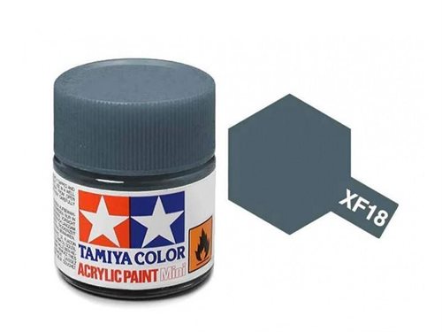 Tamiya 81718 Akryl maling, XF18, Mellem blå, 10 ml