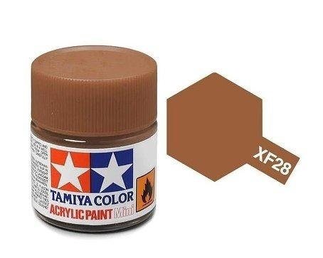 Tamiya 81728 Akryl maling, XF28, Mørk kobber, 10 ml