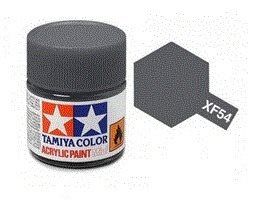 Tamiya 81754 Akryl maling, XF54, Dark sea grey, 10 ml