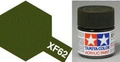 Tamiya 81762 Akryl maling, XF62, Oliven grøn, 10 ml