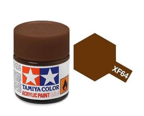 Tamiya 81764 Akryl maling, XF64, Rød brun, 10 ml
