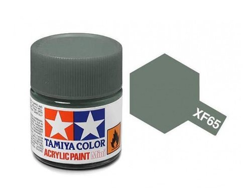 Tamiya 81765 Akryl maling, XF65, Felt grå, 10 ml